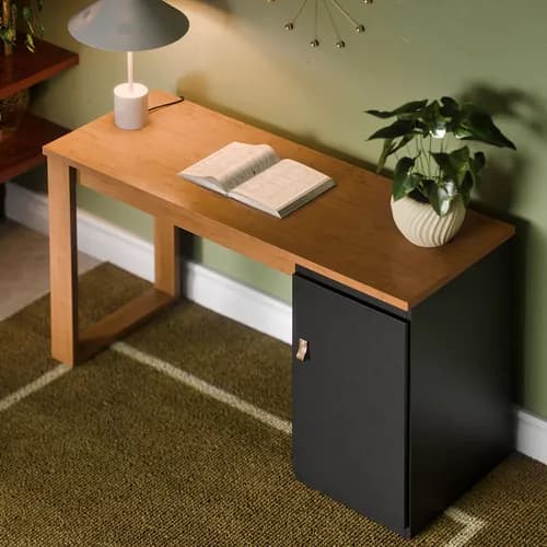 Escrivaninha Mesa Para Computador Paris 115cm Home Office Estudo Escritório MDF