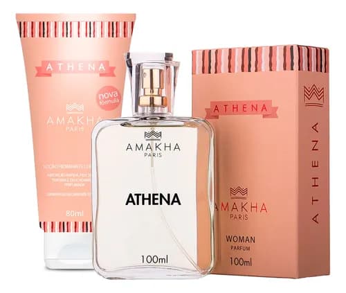 Kit Essencial Athena - Perfume Feminino 100ml Hidratante