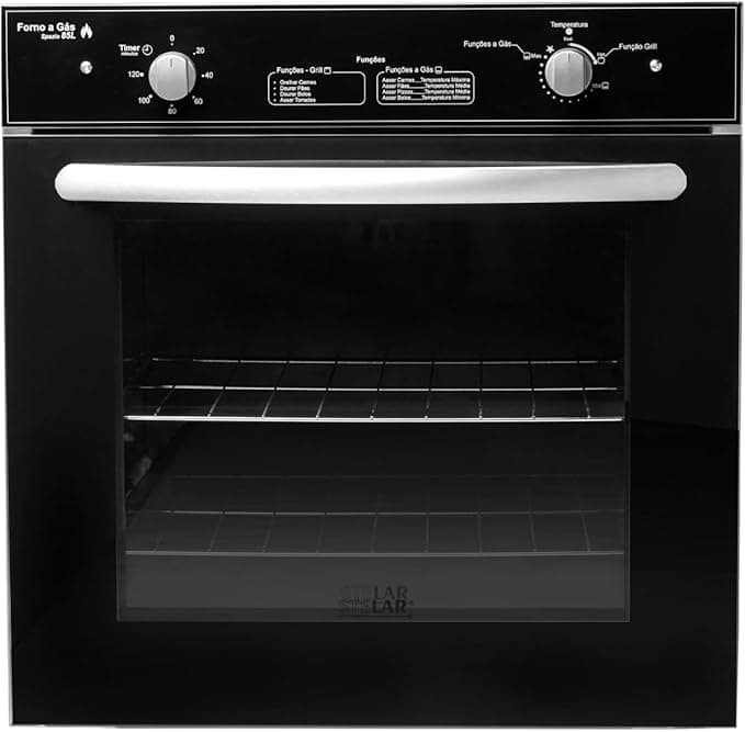 Forno de Embutir à Gás GLP Stelar de 85 Litros Preto 127V