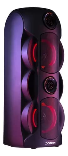Caixa de Som Portátil Bluetooth Bomber Party 800 bt Super Potência 6'' 800w Led Tws Bateria Bomber Party 800