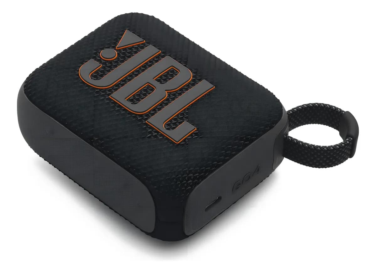 JBL Caixa De Som Go 4 Black À Prova D'água JBLGO4BLK Cor Preto