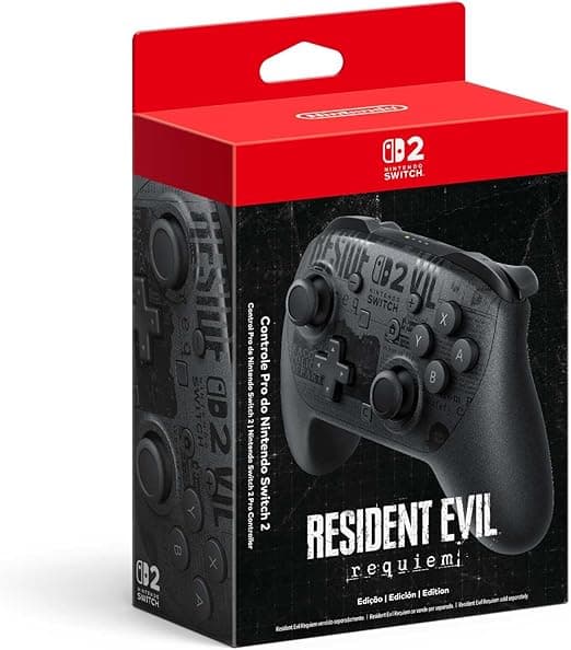 Pré-venda Nintendo Switch 2 Pro Controller Resident Evil Requiem Edition