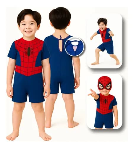 Fantasia Homem Aranha Infantil 2 A 10 Anos Máscara