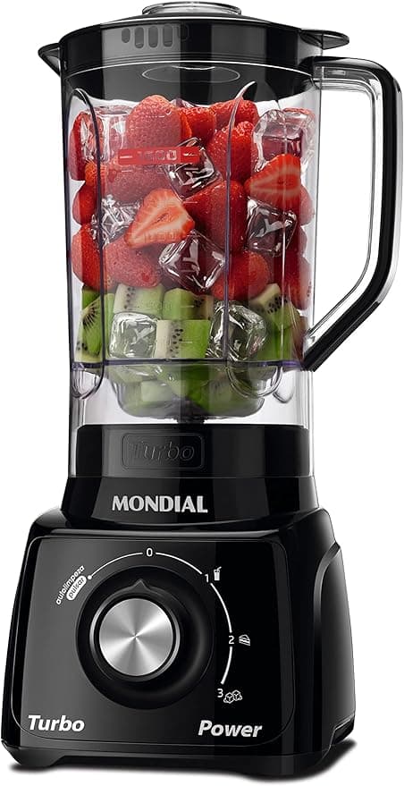 MONDIAL Liquidificador Turbo Power, Preto, 550W, 110V - L-99 FB