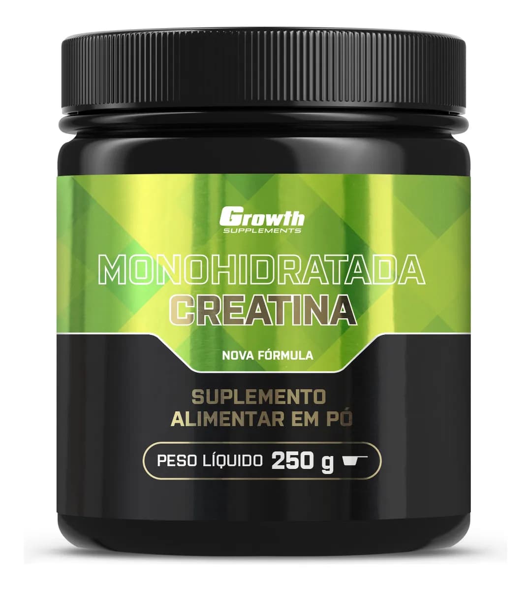 2 UNIDADES: Creatina Monohidratada 250g Growth Supplements - Sem sabor em Pó