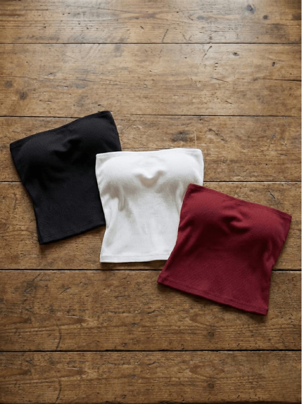 Kit 3 Tops Tube Feminino Canelado Versátil Moderno Tendência Casual Ajuste Perfeito Conforto Estilo