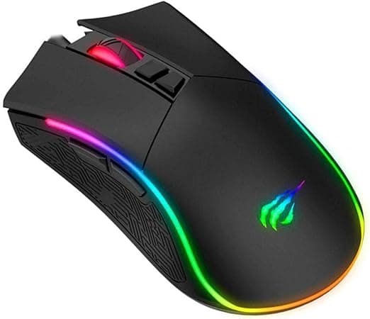 Havit Mouse Gamer MS1001S RGB Programável Macro, 7 Botões, 800-1600-2400-3200-4800-8000 DPI