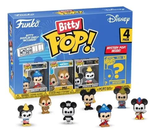 Boneco Funko Bitty Pop Disney Mickey 4pk