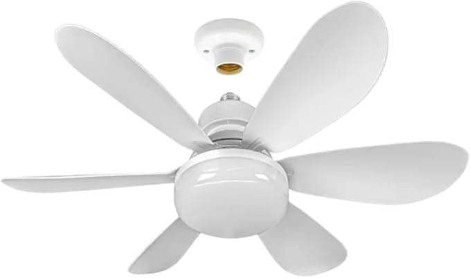 Ventilador de Teto com Lâmpada LED E27 40W - Moderno e com Controle Remoto