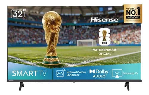 Hisense Smart TV HD 32 Polegadas 32A4NV com HDR10, DTS Virtual X, Compatibilidade Alexa e Google Home