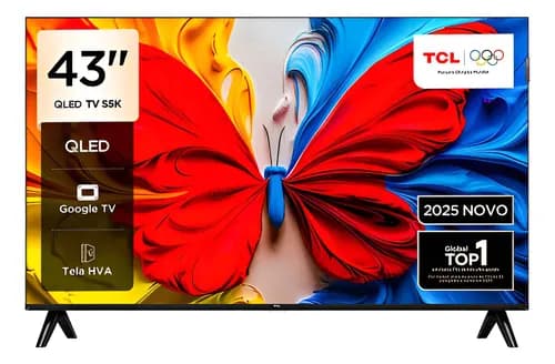 Smart TV TCL QLED FHD 43" 43s5k Hdr10 Google Tv