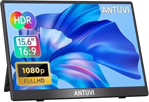 ANTUVI Monitor Portátil 15.6'', 1080P
