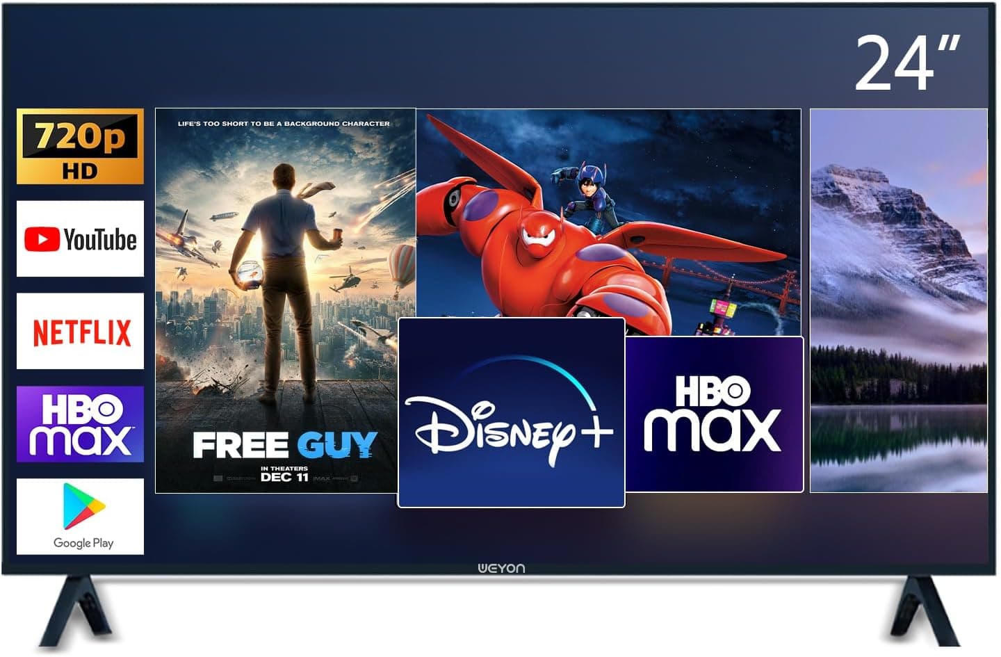 Smart Tv 24 Led Hd Weyon Android Tv Hdmi Usb Wifi 100/240v