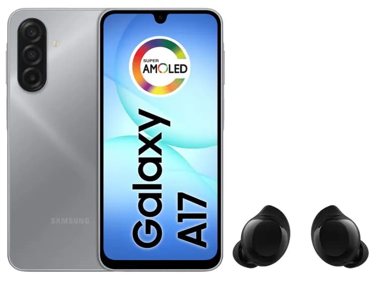 Smartphone Samsung Galaxy A17 128GB 4GB RAM - Cinza + Fone de Ouvido Bluetooth Buds Core