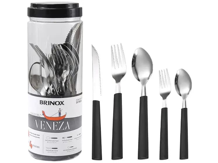 Faqueiro Brinox Inox 20 Peças Veneza