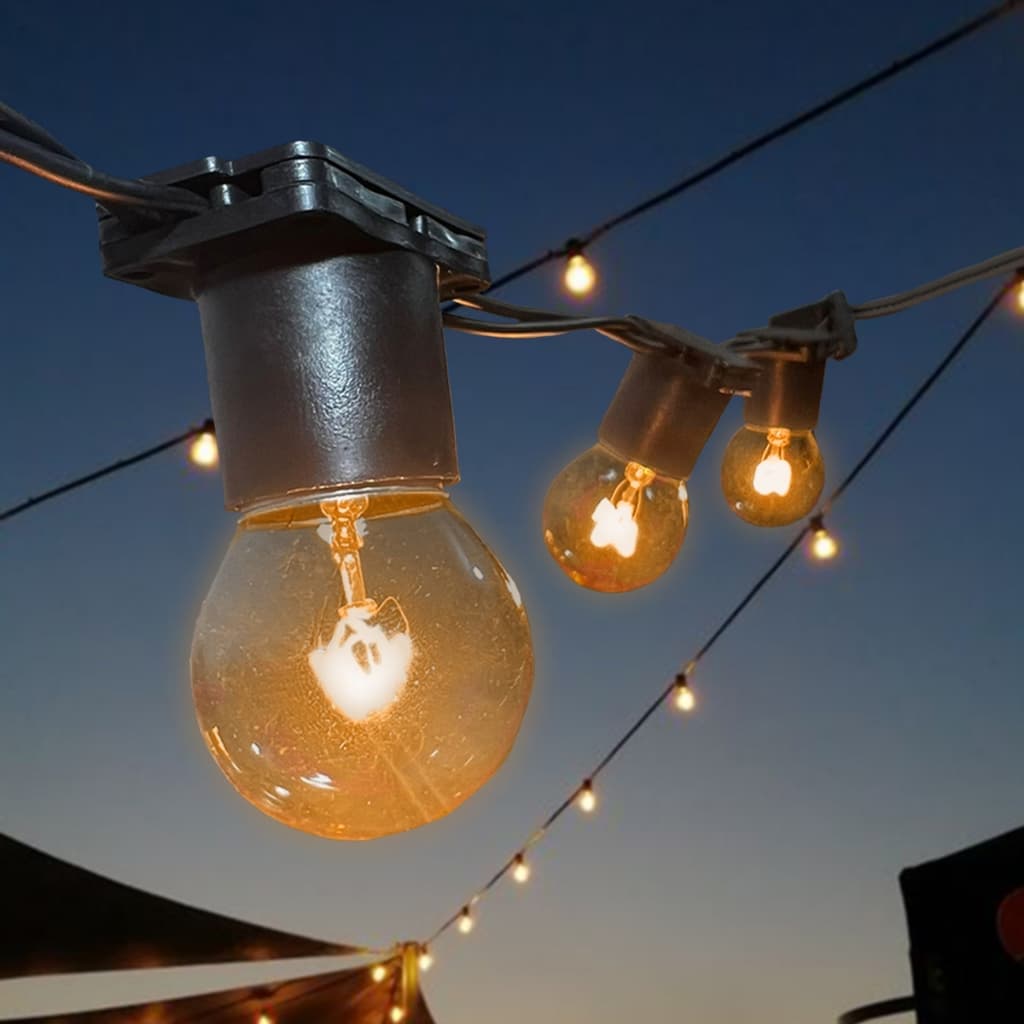 IndicadoVaral Luzes Aljatec Até 25 metros Preto Lamp Clara 15w Area Externa Gambiarra Casamento Jardim