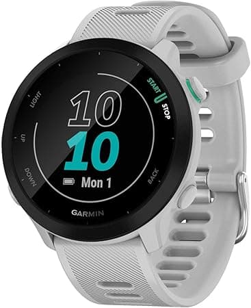 Garmin Relógio Forerunner 55 Branco 42mm com Monitor Cardíaco de Pulso e GPS