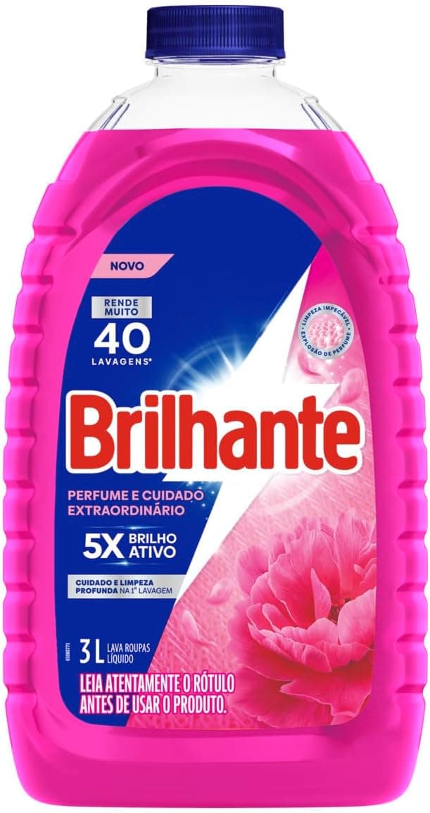 Brilhante Sabão Líquido Perfume e Cuidado Extraordinário 3L