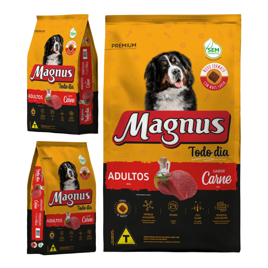 Ração Magnus Todo Dia Carne 15kg