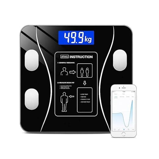 Balança Corporal Bioimpedância Premium Com Visor Inteligente Bluetooth Composição Corporal Peso Controle da Sua Saúde Completo Com Aplicativo