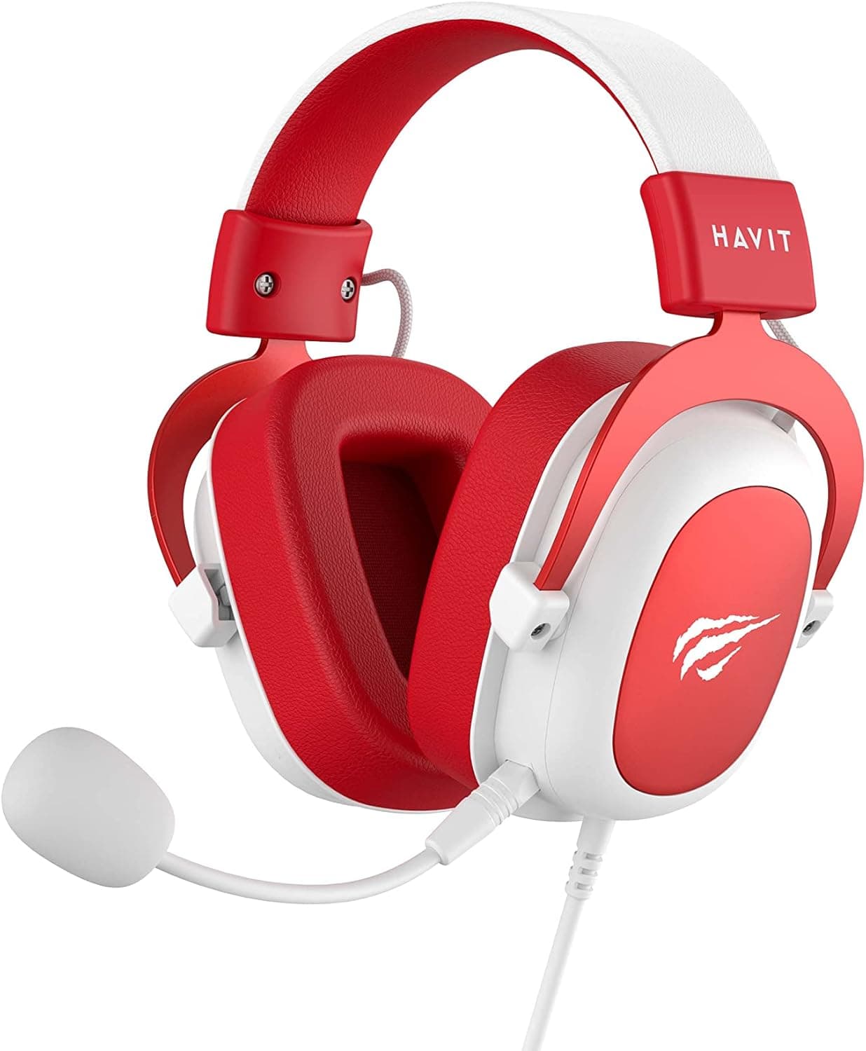 Havit Headphone Fone de Ouvido H2002d Vermelho e Branco