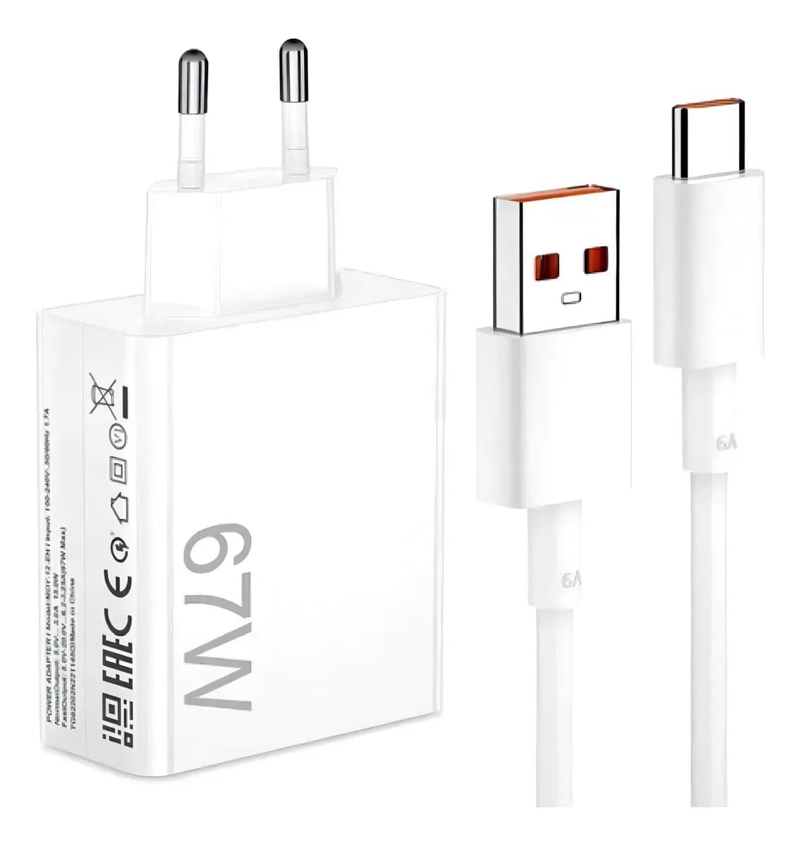 Carregador Turbo 67w Para Xiaomi Redmi Note 9 10 11 12 Pro C