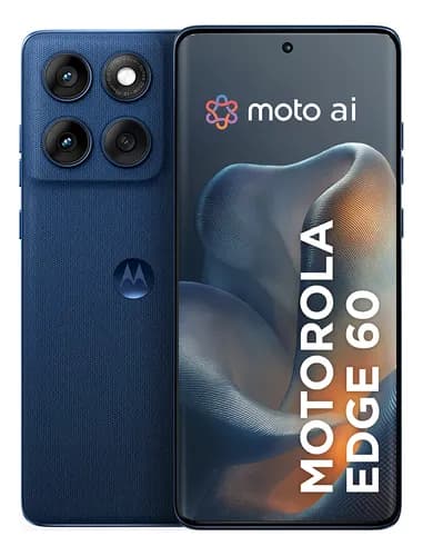 Smartphone Motorola Edge 60 5g - 512gb 24gb (12gb Ram 12gb Ram Boost) Tela Quad-curve Moto Ai 50mp Sony Camera Ultrarresistencia Militar Ip68 Ip69 - Azul Marinho