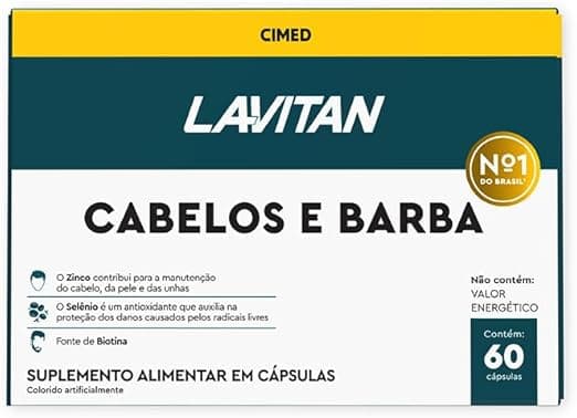 LAVITAN VIT CABELO BARBA HOM CAP 4BL X15