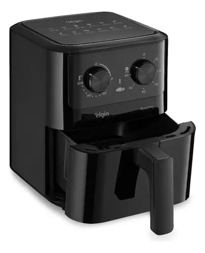 Fritadeira Elétrica Air Fryer Quad Fry Elgin 4,2 L, 1400w Preto