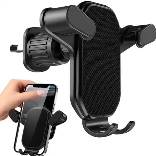 Suporte Celular Carro Saida De Ar Cor Preto Fosco