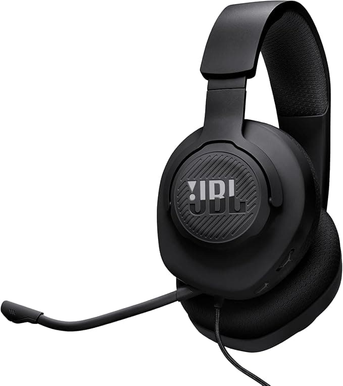 JBL, Fone de Ouvido Com Fio, Quantum 100M2, Headset Gamer, Over Ear, Microfone Removível - Preto