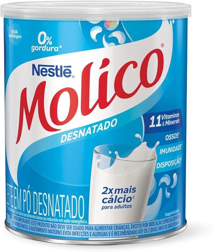 Leite em Pó Desnatado MOLICO Total Cálcio 280g Molico Sabor