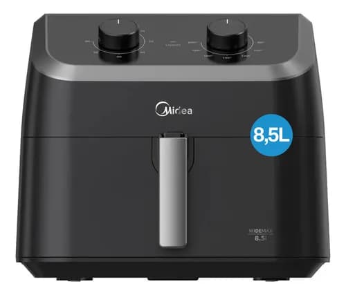 Fritadeira Air Fryer 8,5l Widemax Com Cesto Antiaderente Blackstone, 1900w Midea