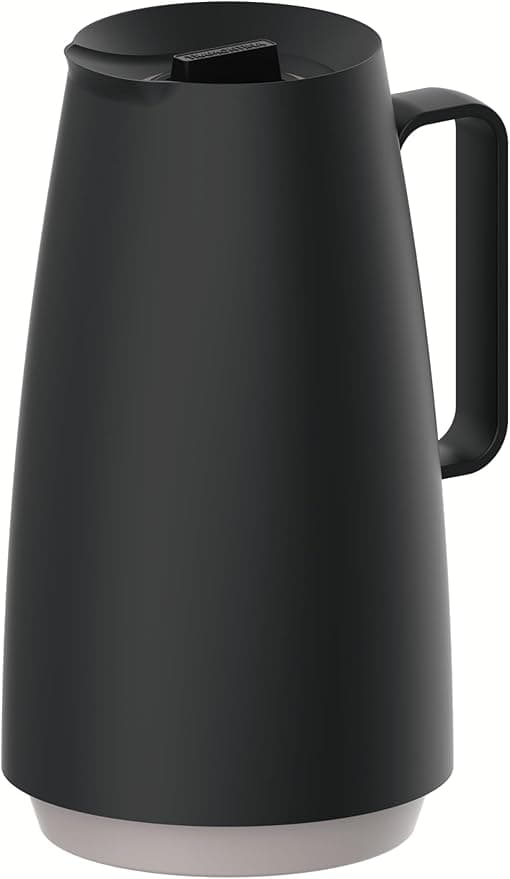 Bule Térmico Tramontina Exata em Plástico Preto com Ampola de Vidro 500 ml