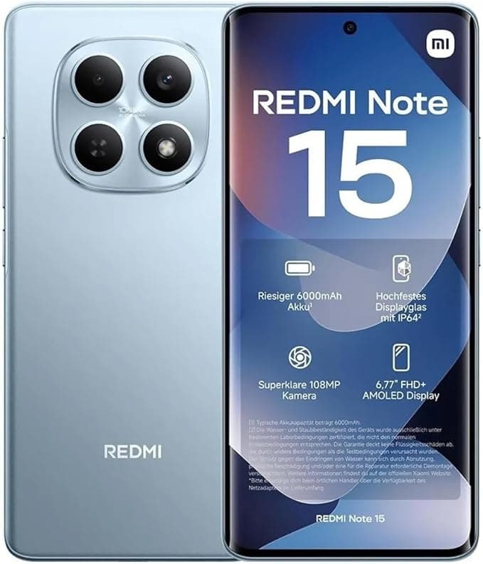 Smartphone Xiaomi Redmi Note 15 Azul 8GB RAM 256GB ROM (2510DRA23L)