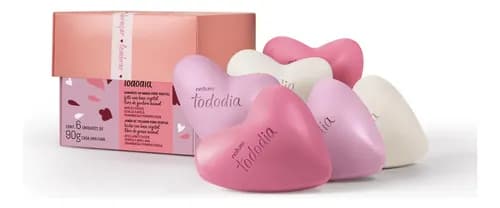 Presente Natura Tododia Sabonetes Sortidos Corações 6un 90g