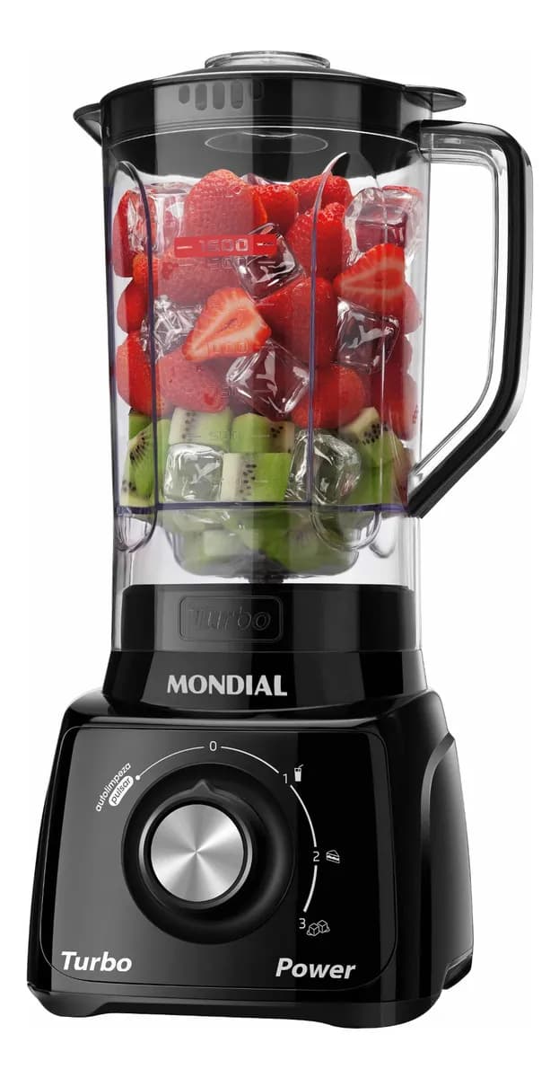 Liquidificador Turbo Power Mondial 550W - L-99 FB - 220V