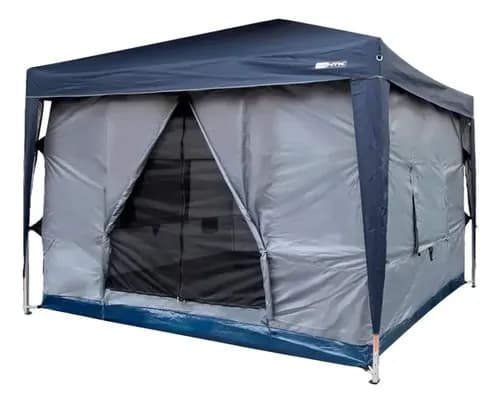Barraca Gazebo Nautika Transform 5/6 Cinza 3x3m Impermeável 3000mm