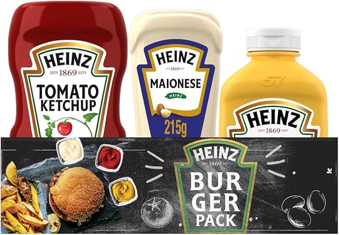 Heinz Pack Hamburguer Ketchup 397G + Maionese 215G + Mostarda 255gG