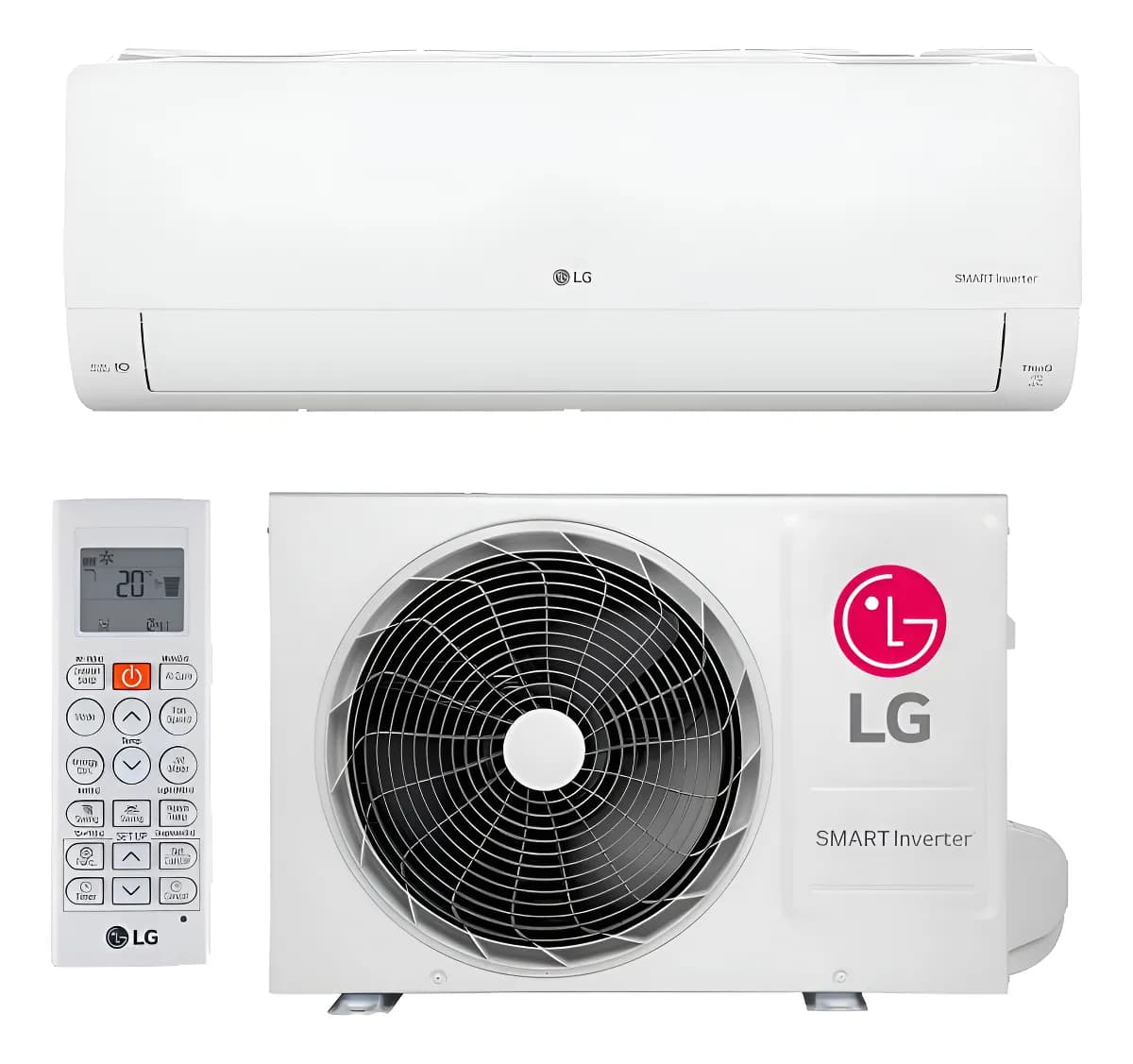 Ar Condicionado LG Ai Smart Inverter Voice 9000 Btus Frio Branco
