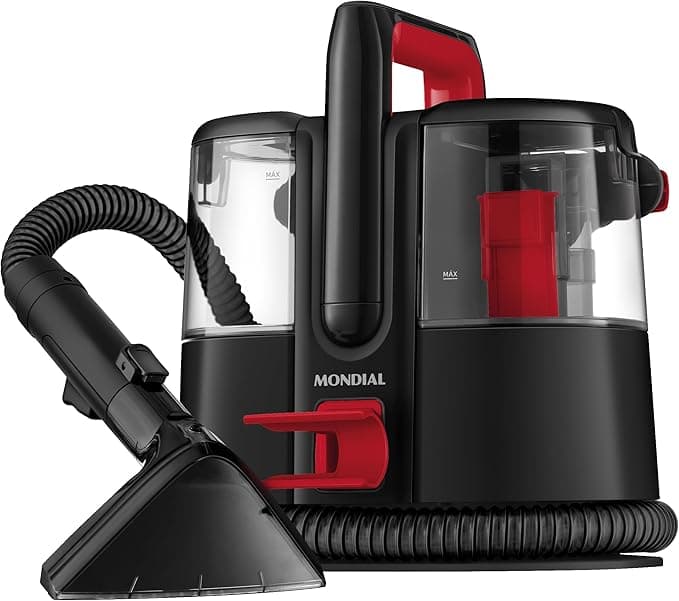 MONDIAL Extratora e Higienizadora Portátil Deep Cleaner I, Preto/Vermelho, 1650W, 110V - EXP-01-R