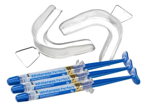 Kit 3 Clareador Dental E Moldeira Whiteness Perfect 22% Fgm