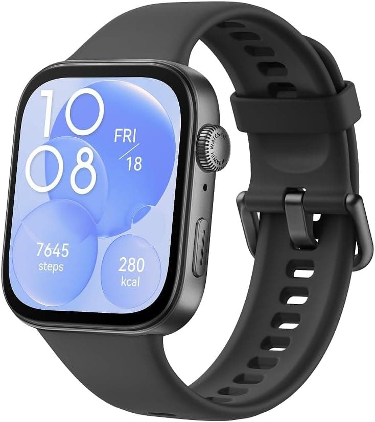 Smartwatch, HUAWEI WATCH FIT 3, Tela AMOLED de 1,82", Design Ultra-fino,Monitoramento Completo de Exercícios,Gerenciamento Abrangente da Saúde, Compatível com iOS e Android, Preto