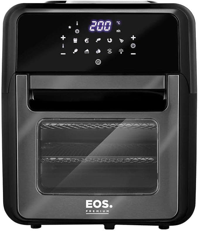 Fritadeira Sem Óleo Air Fryer EOS Premium 12L Digital Touch Titanium EAF12T 220V