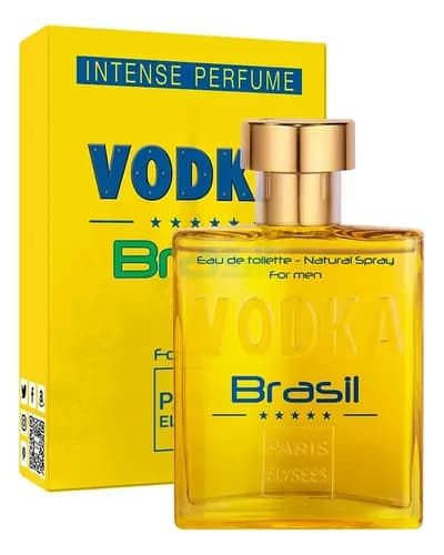 Vodka Brasil Yellow Paris Elysees Edt - Perfume Masculino 100ml