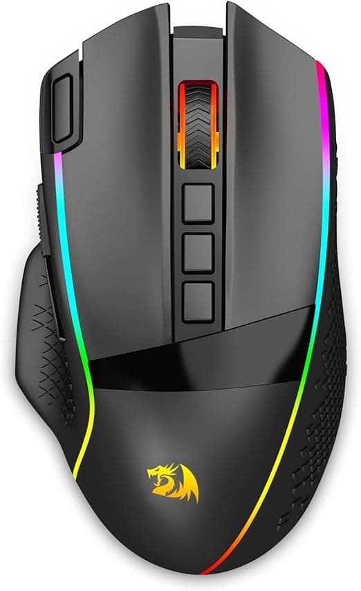 Mouse Gamer Redragon Enlightment RGB Preto PAW3395 26000DPI M991-RGB
