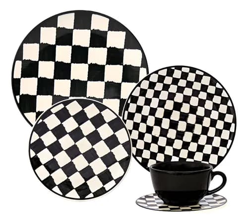 Aparelho De Jantar Chá 30 Peças Oxford Unni Damas