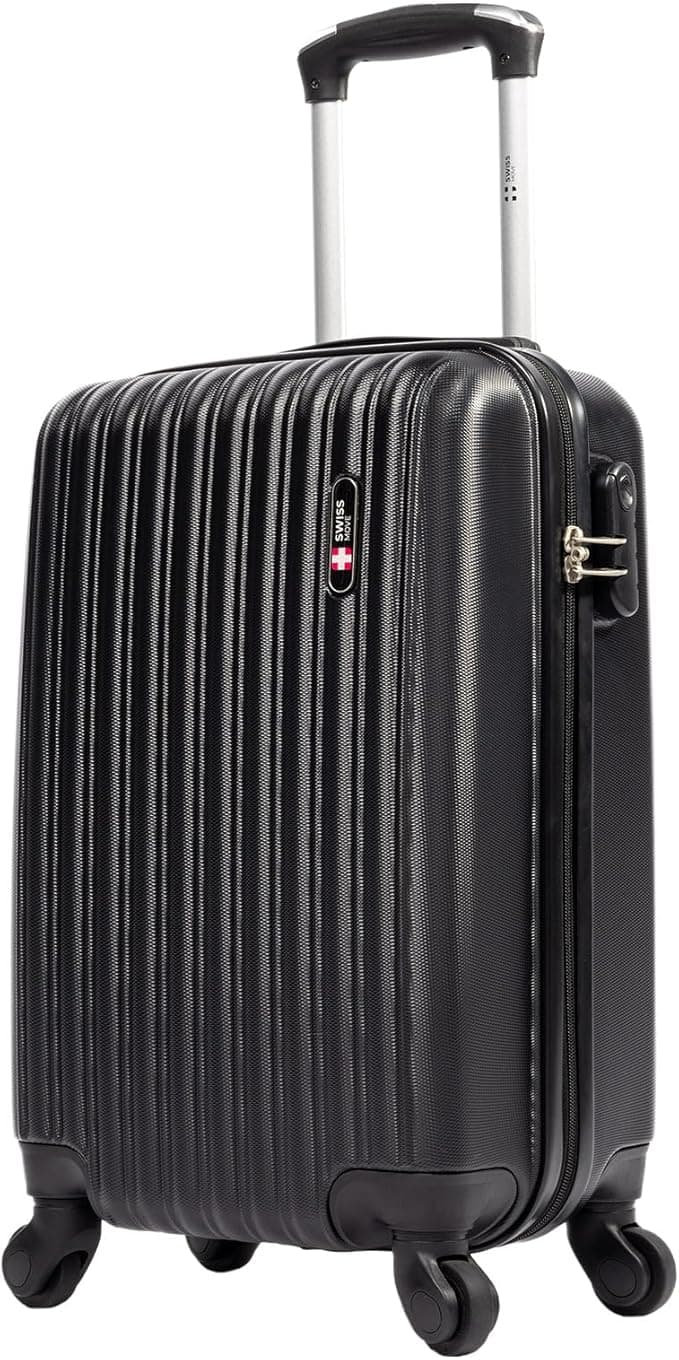 Mala de viagem bordo pequena 10kg Londres Swiss Move Preto
