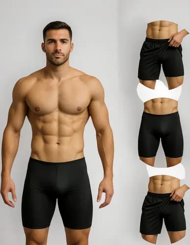 Kit 4 Bermuda Anti Assadura E Atrito Short Térmico Corrida