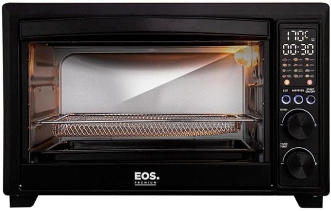 Forno e Fritadeira Air Fryer EOS 38 Litros Digital Premium All Black EAF40APD 110V